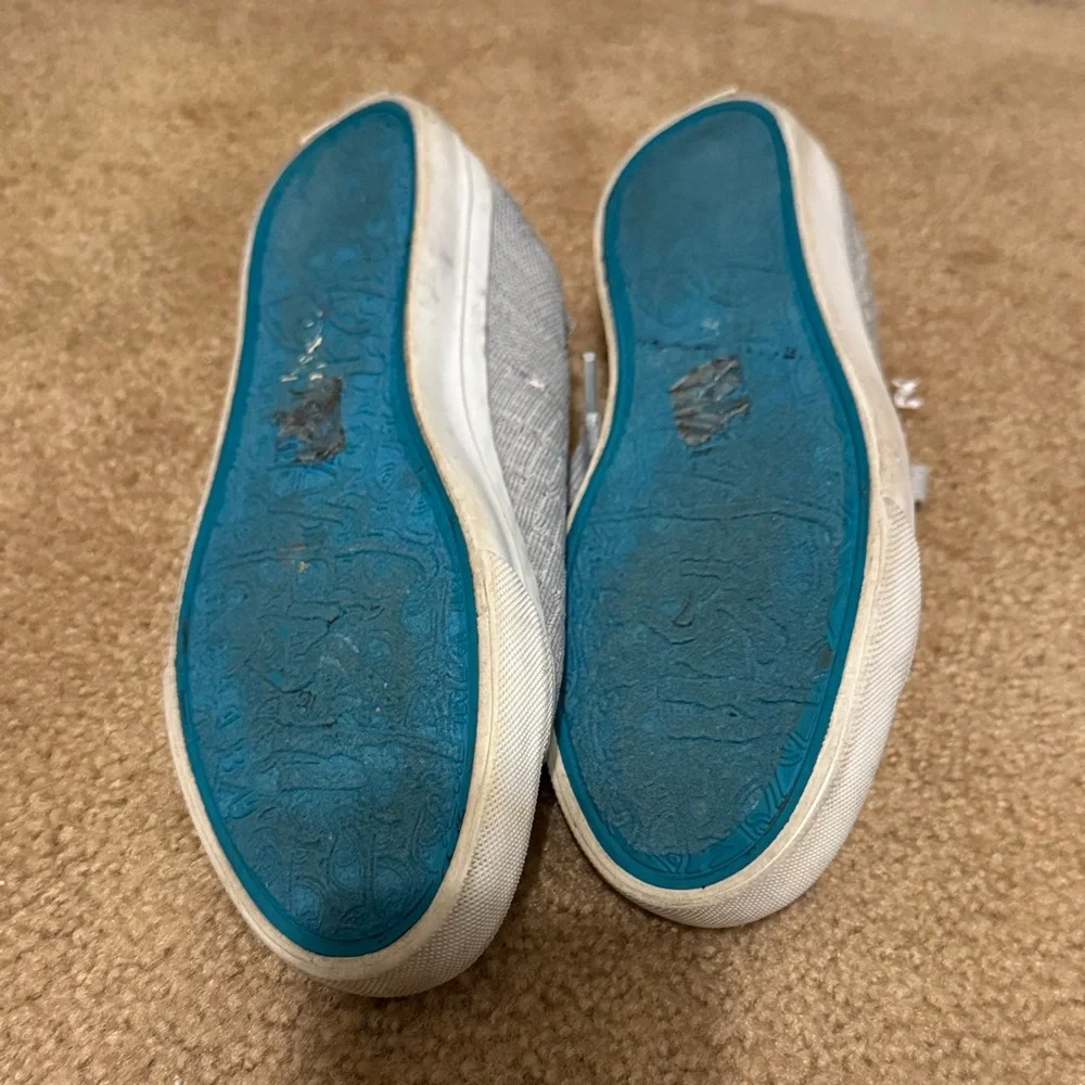 Blowfish Malibu Light Gray Knit Lace-Up Sneakers – Casual Comfort